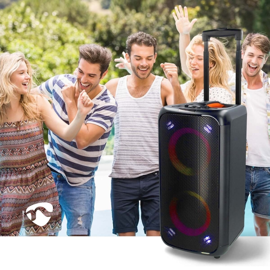 LED RGB ladattava kaiutin 240W/4000 mAh + kauko-ohjaus