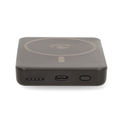 Laturi 2in1 magneettinen langattomalla latauksella MagSafe 5000 mAh musta