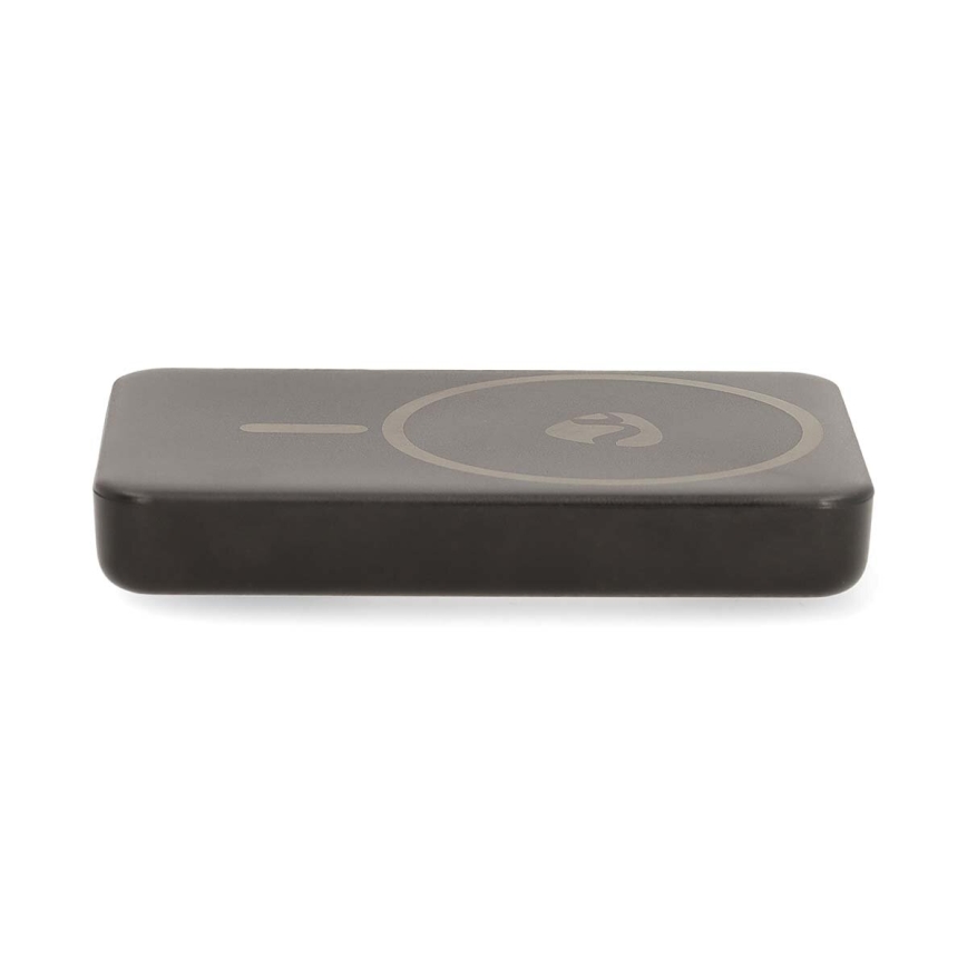 Laturi 2in1 magneettinen langattomalla latauksella MagSafe 5000 mAh musta