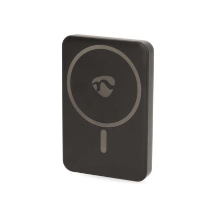 Laturi 2in1 magneettinen langattomalla latauksella MagSafe 5000 mAh musta