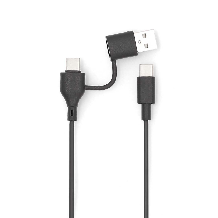 Laturi 2in1 magneettinen langattomalla latauksella MagSafe 5000 mAh musta
