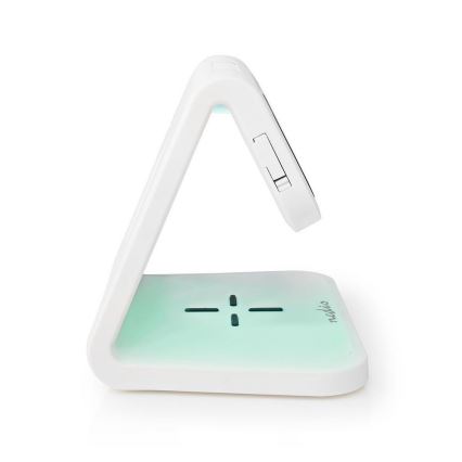 LED RGB -herätyskello langattomalla laturilla LED / 10W / 230V valkoinen