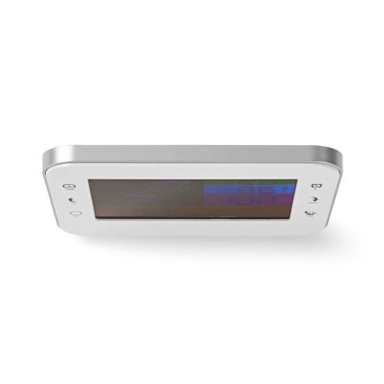 Sääasema värikkäällä LCD-näytöllä 230V valkoinen