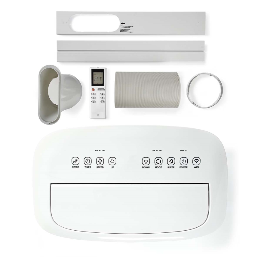 Älykäs mobiili ilmastointilaite 3in1 sisältäen täydelliset lisävarusteet 1800W/230V 16000 BTU Wi-Fi + kauko-ohjaus