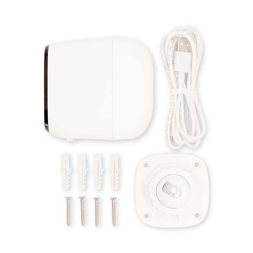Älykäs ulko ladattava kamera anturilla SmartLife 4MP Quad HD 1440p 5V/5200mAh Wi-Fi Tuya IP66