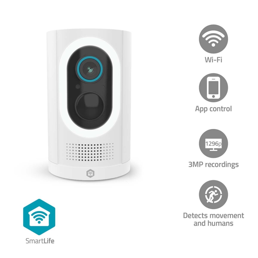 Älykamera 3 MP Full HD 1296p, 6700 mAh, Wi‑Fi, Tuya, IP65