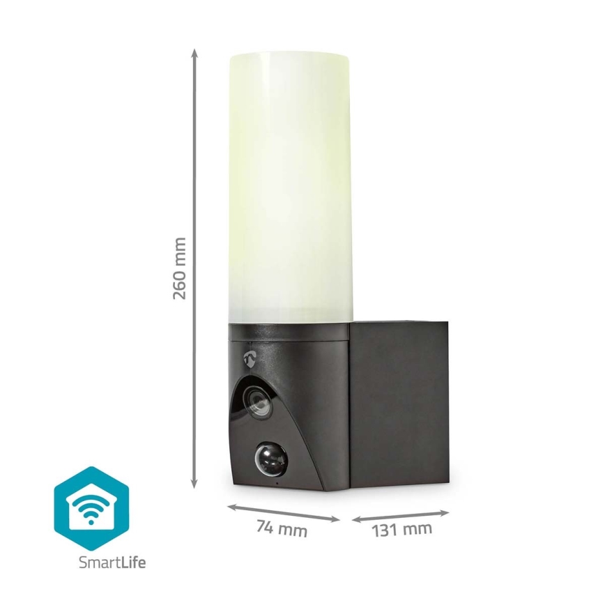 Älykäs ulkokamera SmartLife Full HD 1080p LED-valolla Wi-Fi Tuya IP65