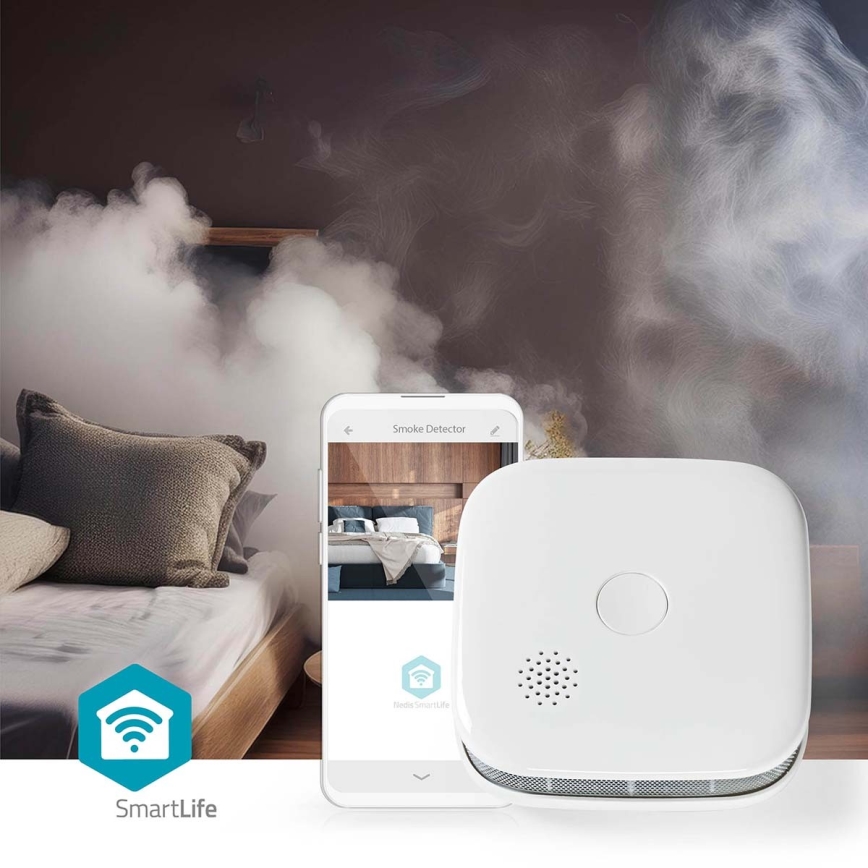 Savuhälytin SmartLife 3V/1xCR123A Wi-Fi Tuya