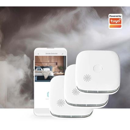 SETTI 3x Palovaroitin SmartLife 3V/1xCR123A Wi-Fi Tuya