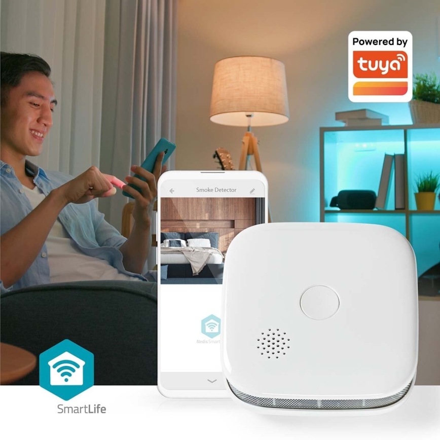 SETTI 3x Palovaroitin SmartLife 3V/1xCR123A Wi-Fi Tuya