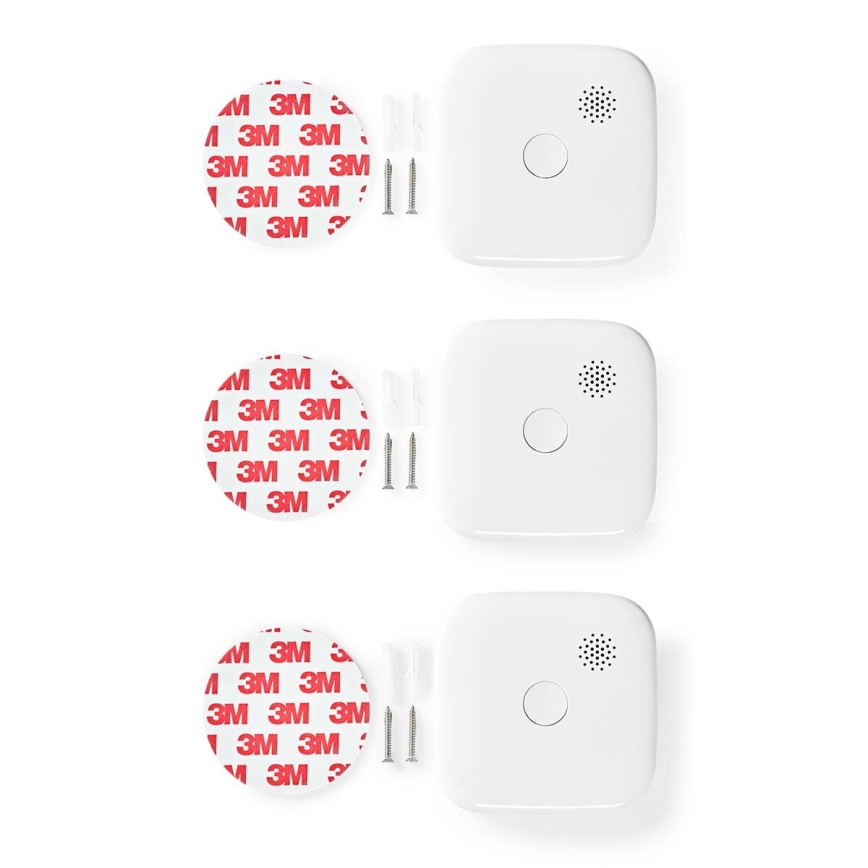 SETTI 3x Palovaroitin SmartLife 3V/1xCR123A Wi-Fi Tuya