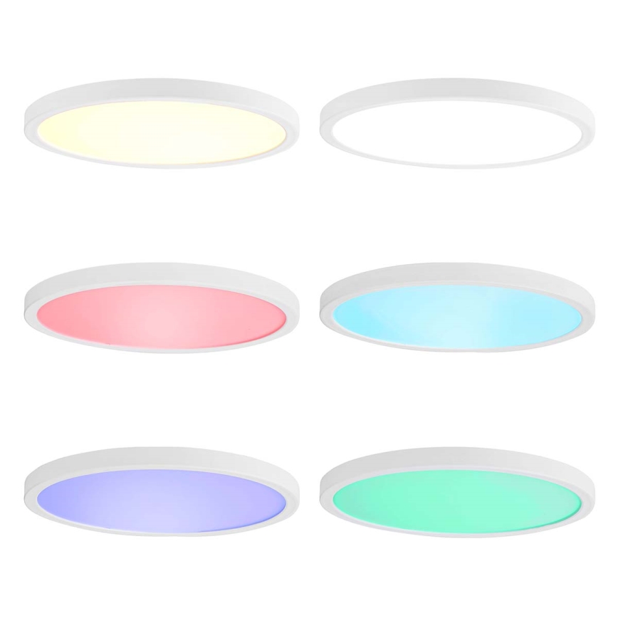 RGBW Himmennettävä kattovalaisin SmartLife LED/18W/230V 2700-6500K Wi-Fi Tuya