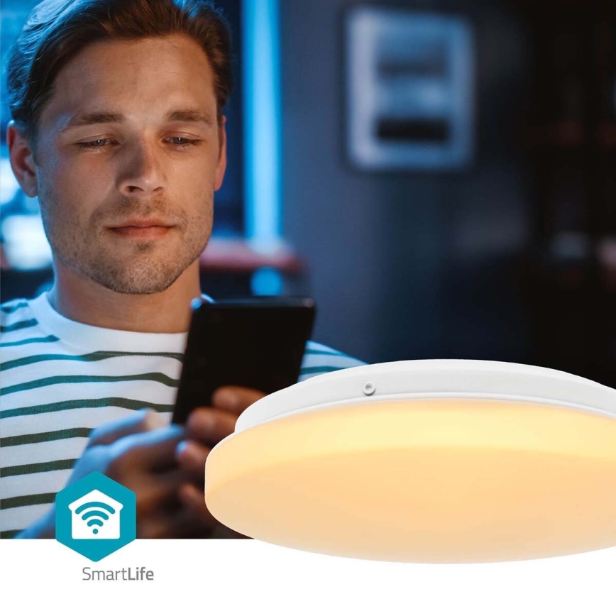 LED RGBW Himmennettävä kylpyhuoneen kattovalaisin SmartLife LED/18W/230V 2700-6500K IP44 Wi-Fi Tuya