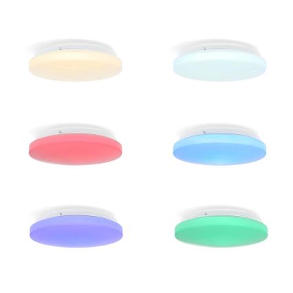 LED RGBW Himmennettävä kylpyhuoneen kattovalaisin SmartLife LED/18W/230V 2700-6500K IP44 Wi-Fi Tuya