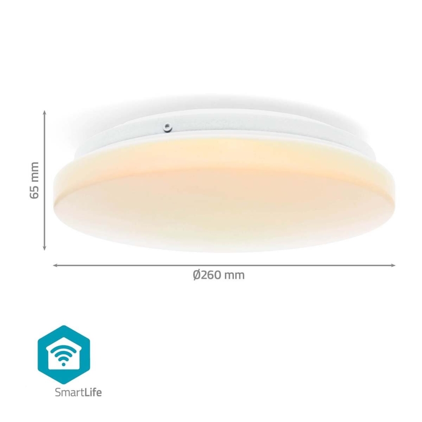 LED RGBW Himmennettävä kylpyhuoneen kattovalaisin SmartLife LED/18W/230V 2700-6500K IP44 Wi-Fi Tuya