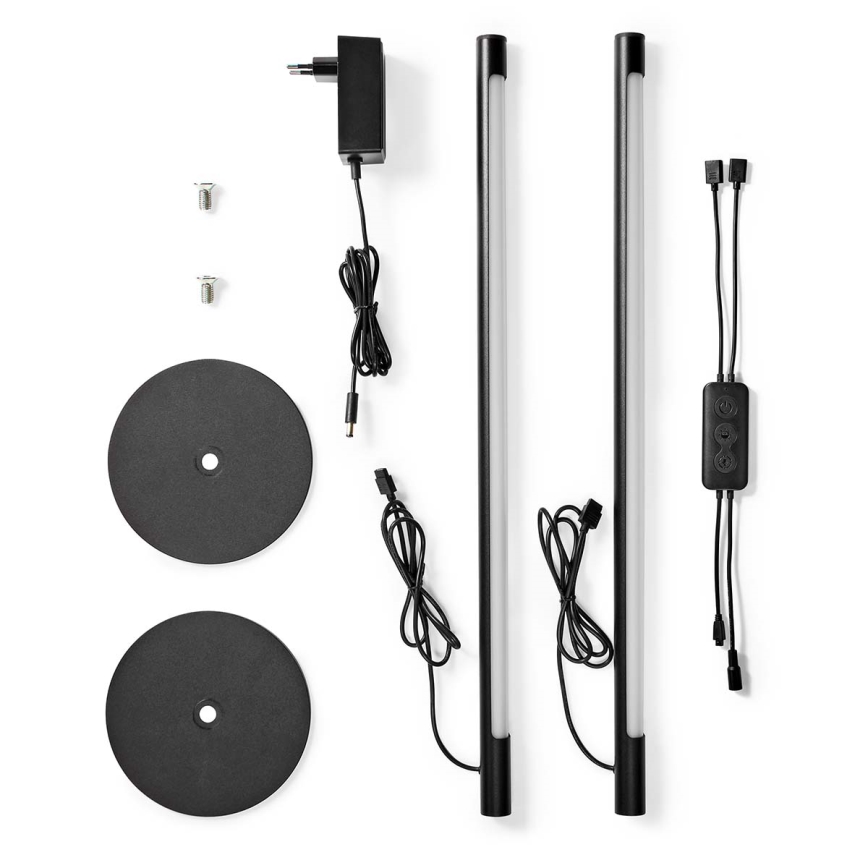 SETTI 2x LED RGBIC Himmennettävä pöytävalaisin SmartLife LED/36W/230V 55 cm 2700-6500K Wi-Fi Tuya + kauko-ohjaus