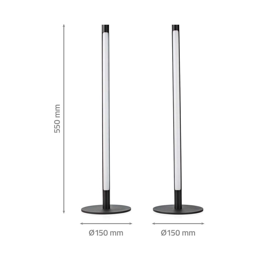 SETTI 2x LED RGBIC Himmennettävä pöytävalaisin SmartLife LED/36W/230V 55 cm 2700-6500K Wi-Fi Tuya + kauko-ohjaus