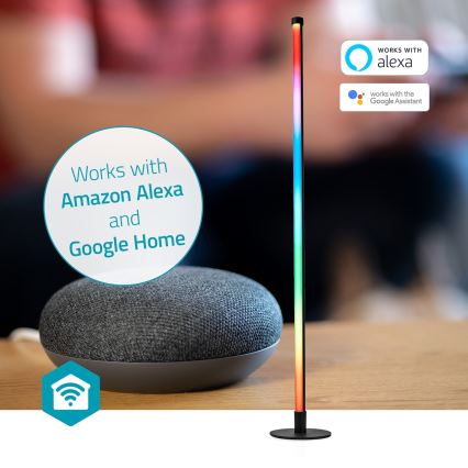 LED RGBIC Himmennettävä lattiavalaisin Smartlife LED/10W/230V 100,5 cm 2700-6500K Wi-Fi Tuya + kauko-ohjaus