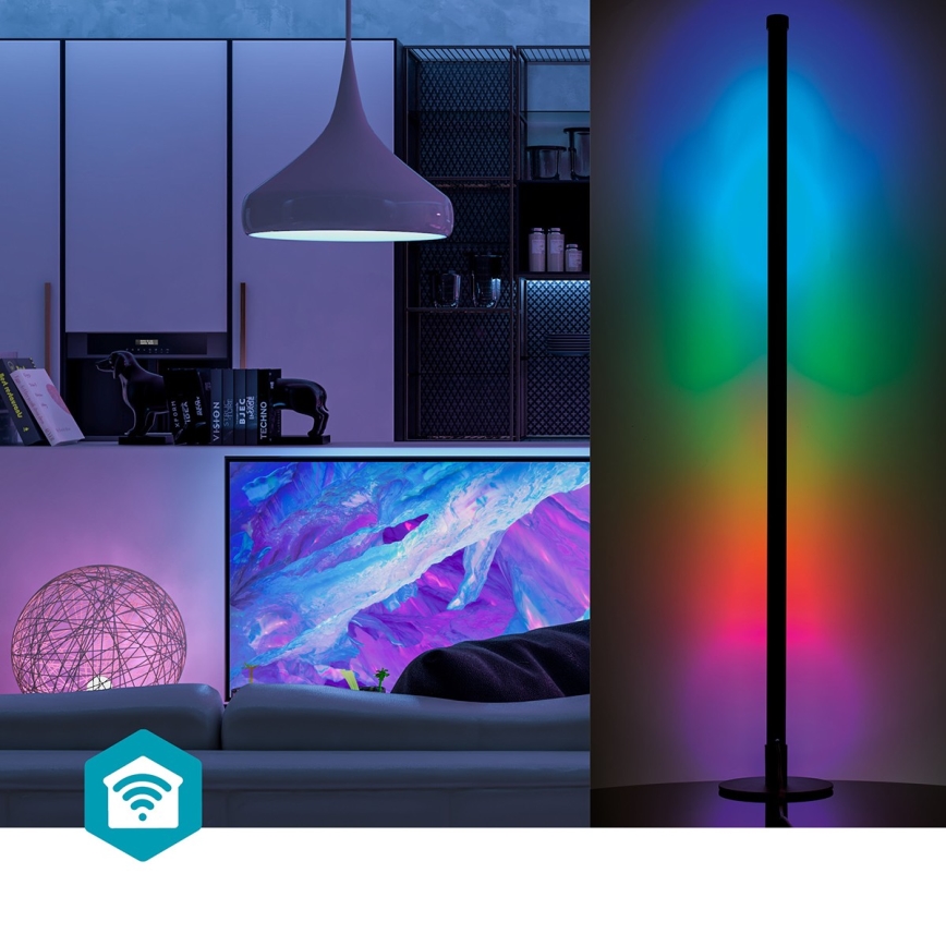 LED RGBIC Himmennettävä lattiavalaisin Smartlife LED/10W/230V 100,5 cm 2700-6500K Wi-Fi Tuya + kauko-ohjaus