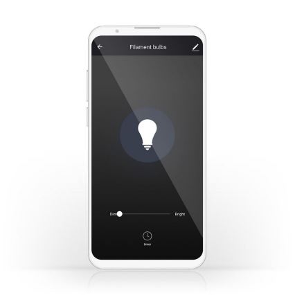 LED Himmennettävä älykäs hehkulamppu G125 E27/5W/230V