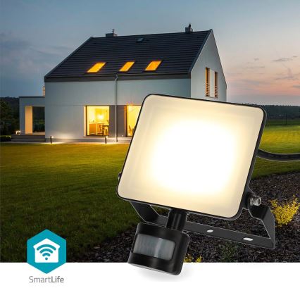 Himmennettävä LED-ulkovalaisin liiketunnistimella SmartLife LED/20W/230V 3000-6500K IP44 Wi-Fi