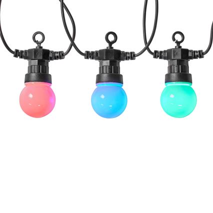 LED RGB Koristeketju ulkokäyttöön 10xLED 12m IP65 Wi-Fi Tuya