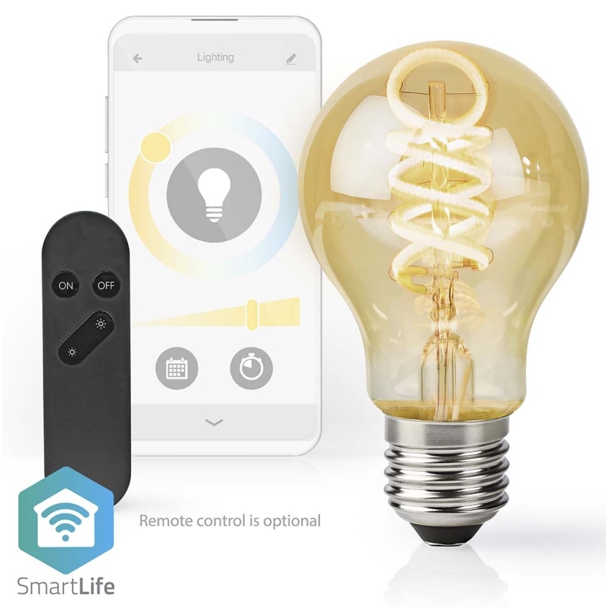 LED Himmennettävä polttimo A60 E27/4,9W/230V Wi-Fi 1800-6500K