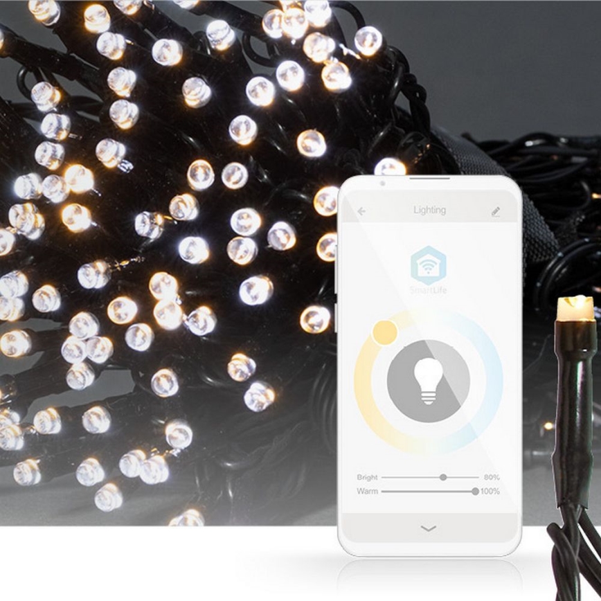 LED Jouluketju 200xLED/8 toimintoa 25m IP65 Wi-Fi Tuya