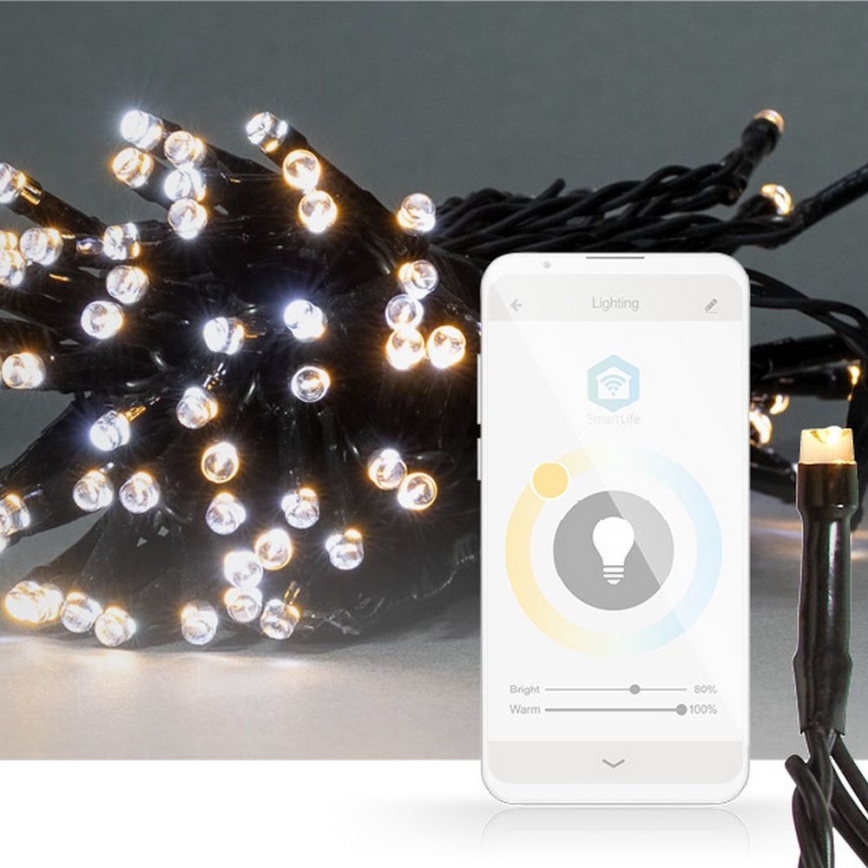 LED Jouluketju 50xLED/8 toimintoa 10m IP65 Wi-Fi Tuya