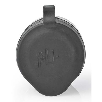 Nedis WIFIPO110FBK - Älykäs pistorasia 3680W / 230V / Schuko Type F / 16A Wi-Fi IP44 musta