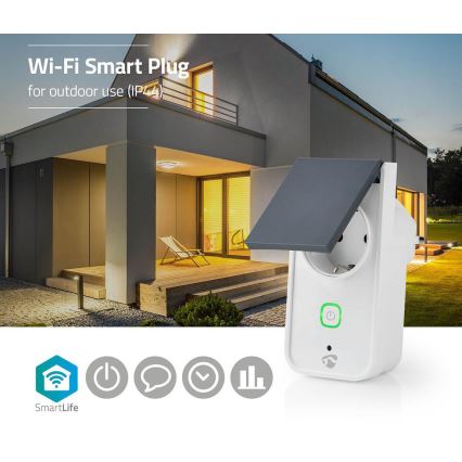 Älykäs ulko pistoke 3680W/230V/Tyyppi F SCHUKO/16A Wi-Fi IP44