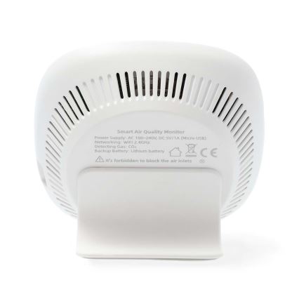 Älykäs ilmanlaadun valvonta LED mukana näyttö SmartLife Wi-Fi