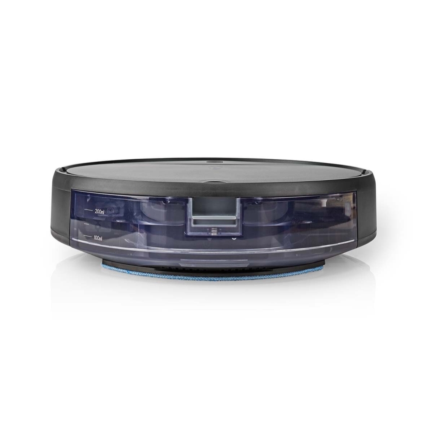 Älykäs robottipölynimuri mopilla 28W/2500 mAh Wi-Fi musta + kauko-ohjaus