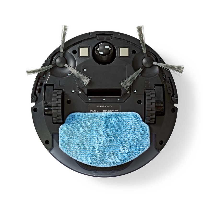 Älykäs robottipölynimuri Wi-Fi musta + kauko-ohjain
