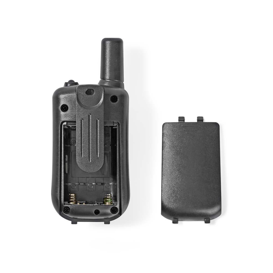 SETTI 2x Radiopuhelin LED-valolla 3xAAA kantama 5 km
