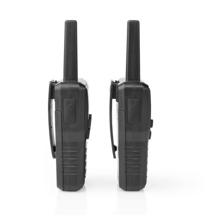 SETTI 2x Ladattava radiopuhelin LED-valolla 1300 mAh kantama 10 km
