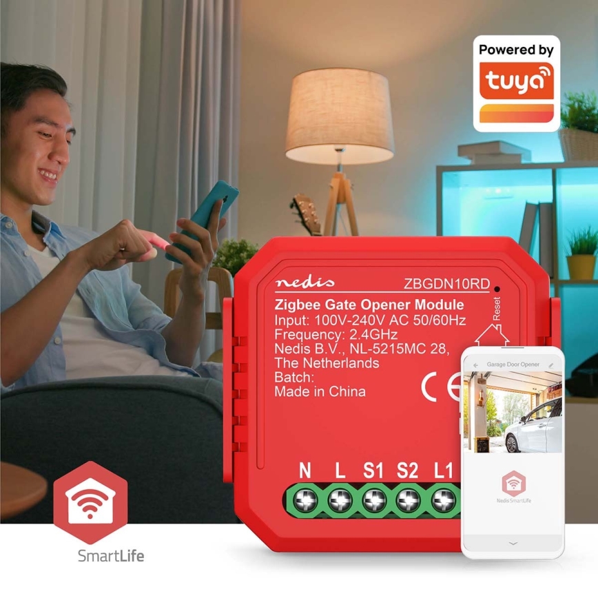 Älykäs autotallin ovenkatkaisin SmartLife Zigbee Tuya