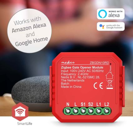 Älykäs autotallin ovenkatkaisin SmartLife Zigbee Tuya