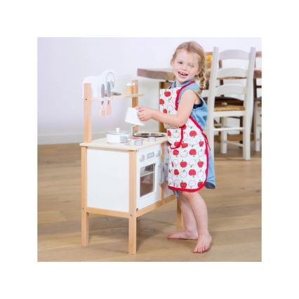 New Classic Toys - Puinen keittiö lisävarusteiden kanssa valkoinen/beige