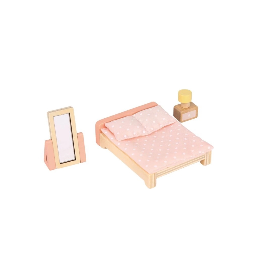 New Classic Toys - Puinen nukkekoti punainen