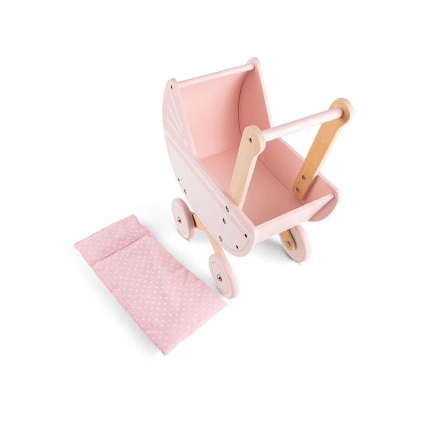 New Classic Toys - Puiset nukenrattaat vaaleanpunainen