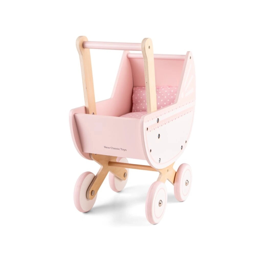 New Classic Toys - Puiset nukenrattaat vaaleanpunainen