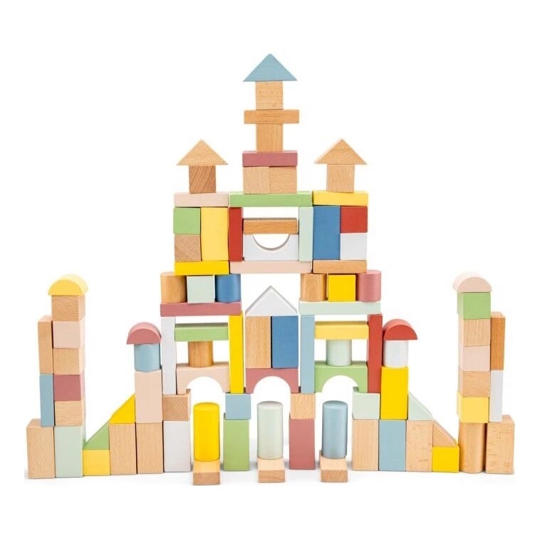 New Classic Toys - Puupalikat 100 kpl