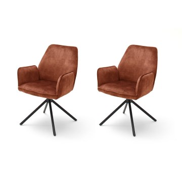 NEXORO ruokatuolit 2 kpl, punainen