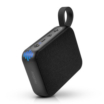 Niceboy Atom 4 - LED Langaton kaiutin mikrofonilla 6W/1000 mAh IP67 musta