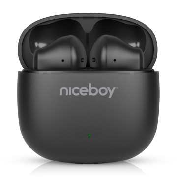 Niceboy Beans 4 POP - Langaton earphones 200 mAh + 2x 30 mAh IPX4 musta