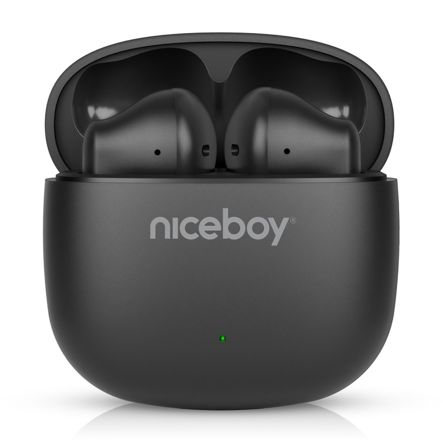Niceboy Beans 4 POP - Langaton earphones 200 mAh + 2x 30 mAh IPX4 musta