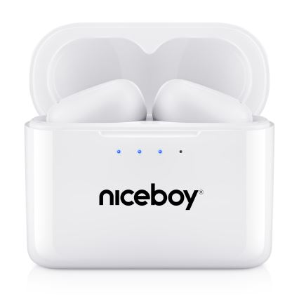 Niceboy HIVE Podsie 4 - Langaton kuuloke IP54 valkoinen
