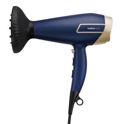 Niceboy ION AirSonic ICON - Hiustenkuivain 2200W/230V sininen