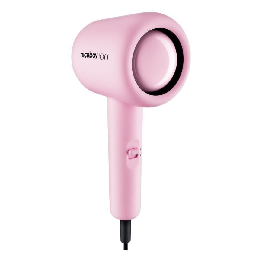 Niceboy ION AirSonic POP - Hiustenkuivain 1400W/230V vaaleanpunainen